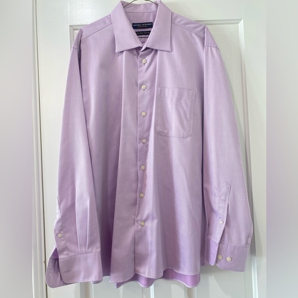 Gordon Mitchell Performax Mens long sleeve button down collar pink dress shirt - Picture 11 of 13